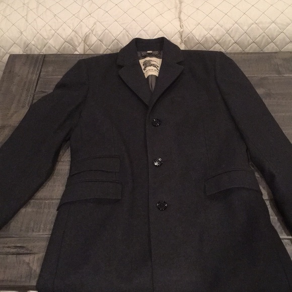 Men’s Burberry tailored Wool Coat Gray size 40 - Picture 3 of 10